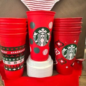 Starbucks Red Holiday reusable cups